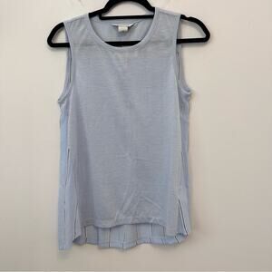 Club Monaco Women's Menswear Inspired Sky Blue Tank Top Size S/P